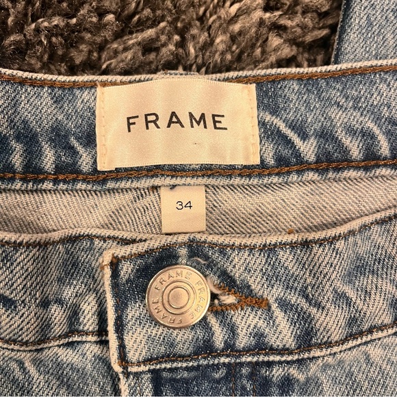 🌺NWT FRAME SLOUCHY STRAIGHT DENIM JEANS SIZE 34/18🌺 - Picture 5 of 8